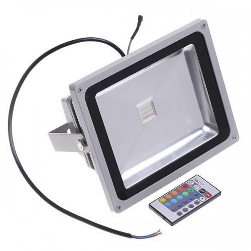СВЕТОДИОДНЫЙ ПРОЖЕКТОР 10W,20W,30W,50W RGB С ПУЛЬТОМ